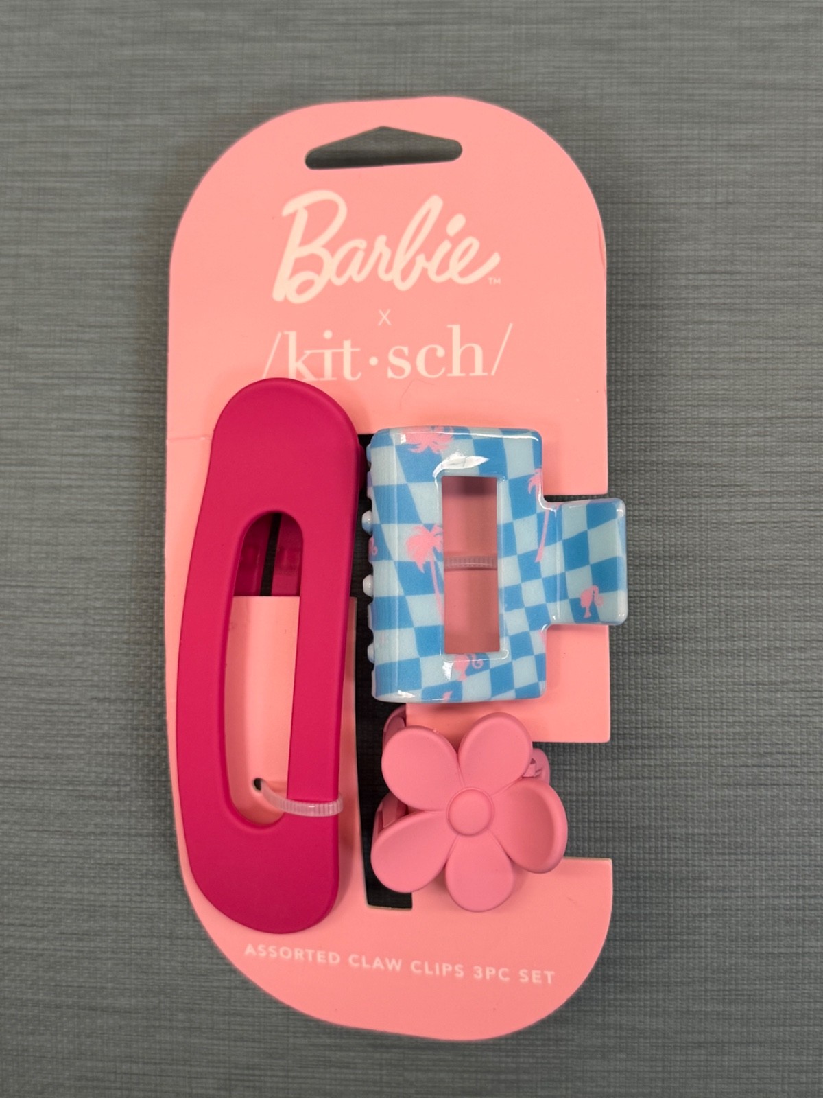 Barbie x Kitsch 3 pcs set Claw clip / hair comb set