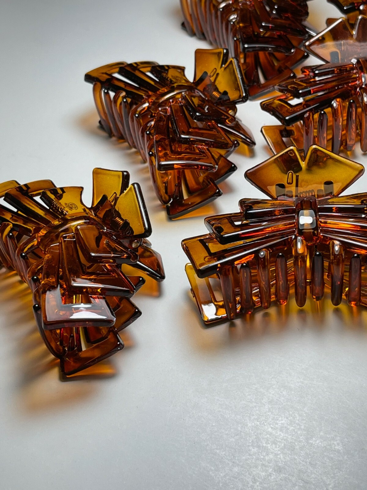 6 Piece Brown Claw Hair Clip Women Hair Accessories Medium Size