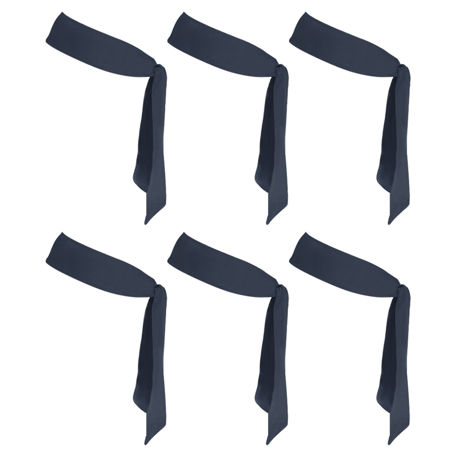 14 Pcs Sapphire Blue Head Ties Headbands Sports Tie Back for Men Women Running