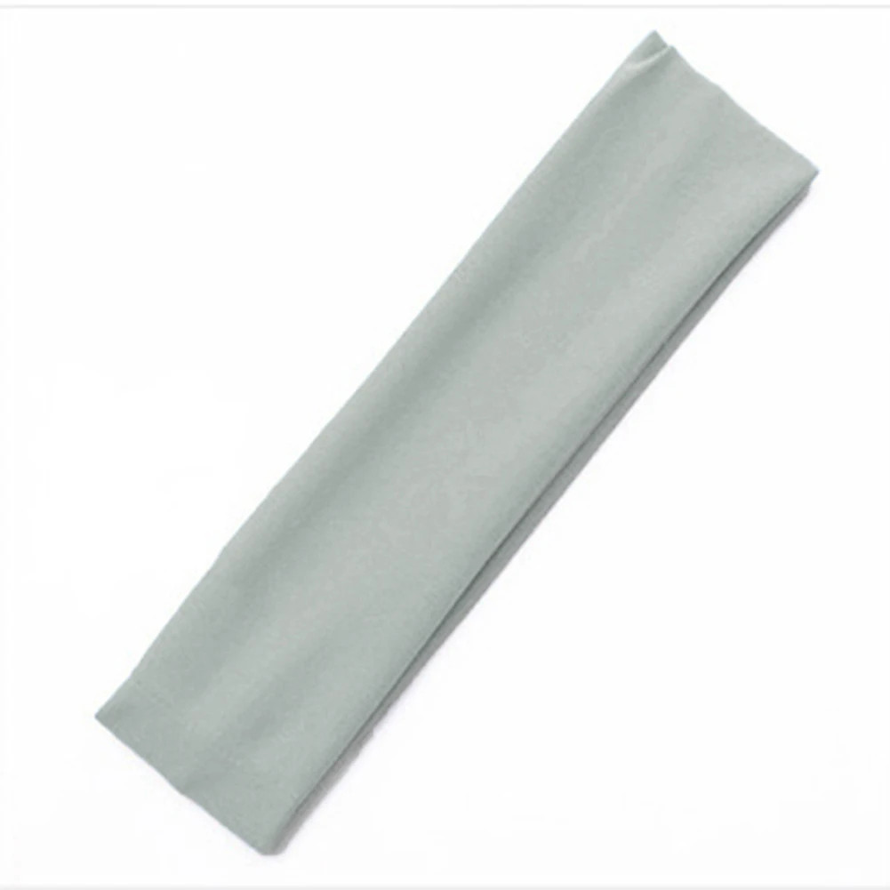 Stretchy Solid Headband Yoga Running Gym Sports Sweatband Men Women Black