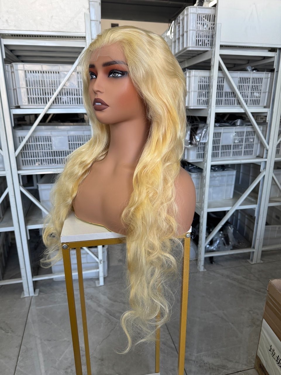 24″ 613# Body wave 13*4 HD lace front Wig human hair for women