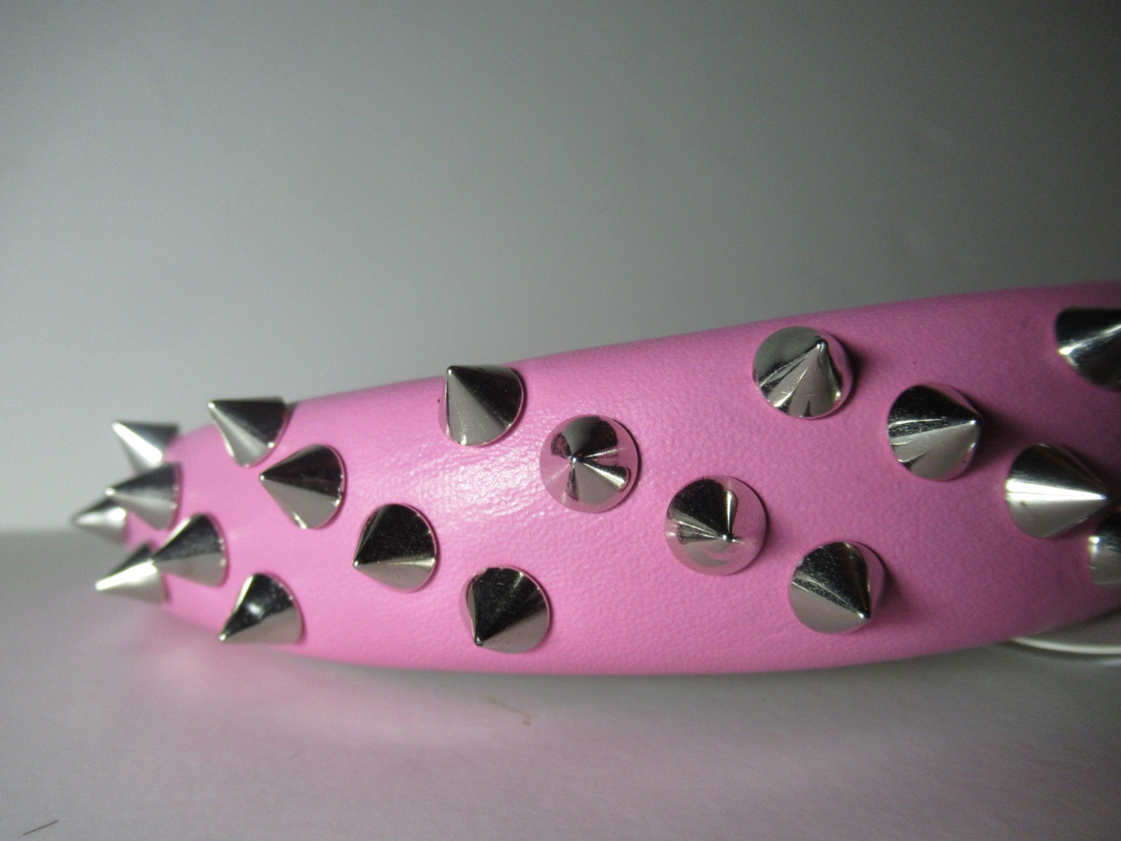 1 Black & 1 Pink Pleather Studded Spiked Headband Punk Alt Kawaii Goth Emo New