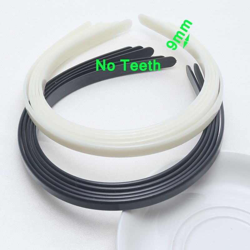 Solid Plastic Hairbands-10 ABS Headbands Women Styles Casual DIY Hair Accessory