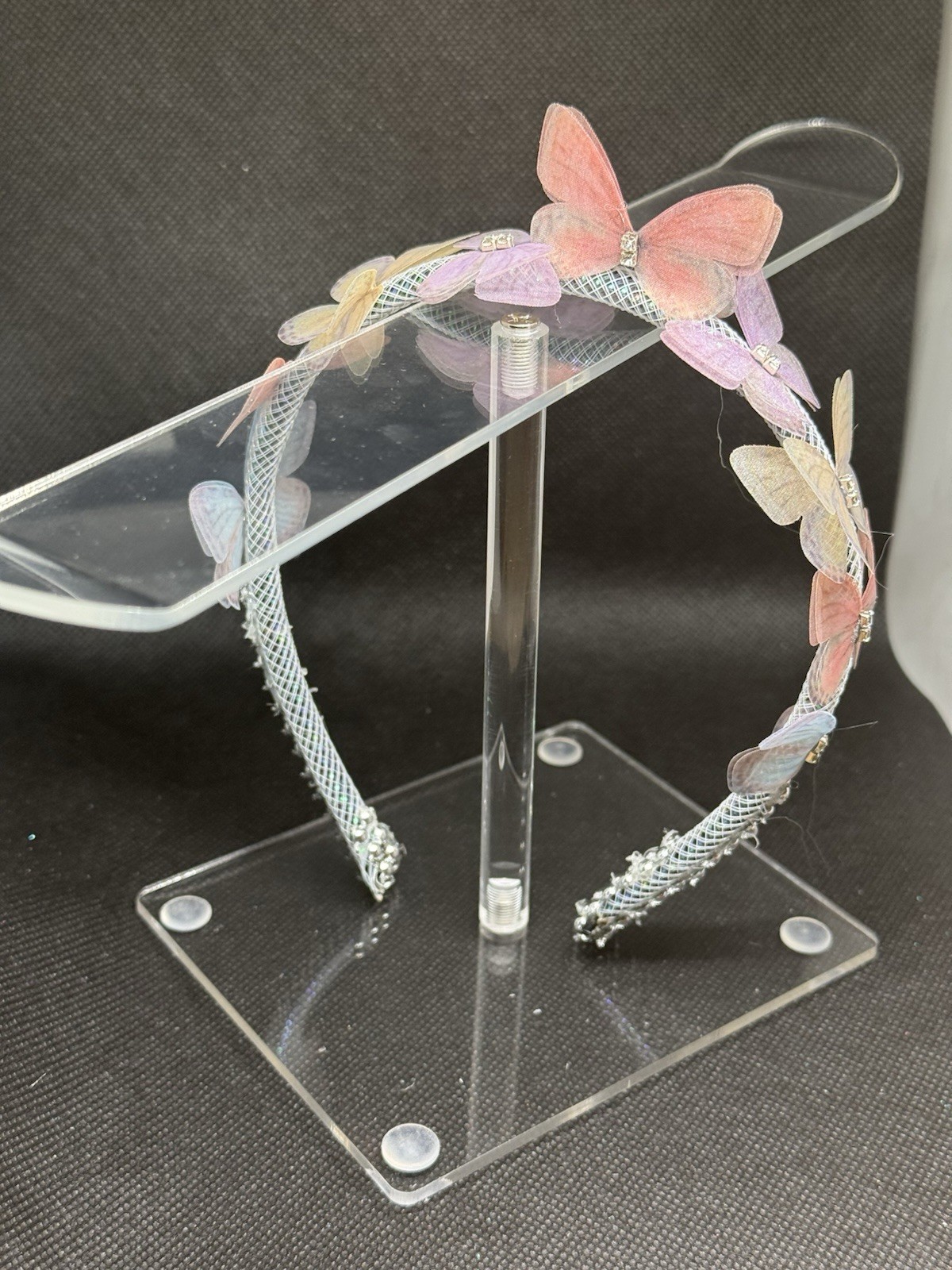 Multicolor Butterfly Headband Fabric Plastic for Women Teens Party Casual