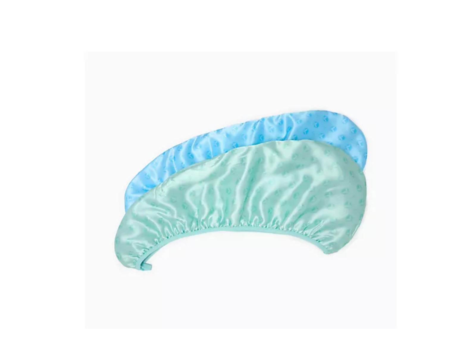 Calista Duet Satin Microfiber Hair Towel 2 Piece Set -Blue/Green
