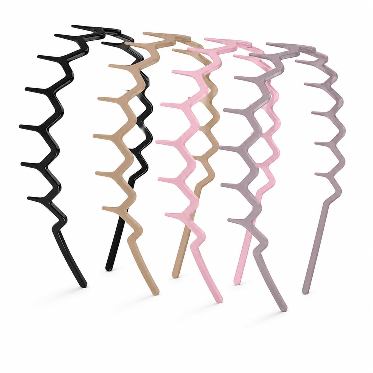1 Count (Pack of 4), Midnight Black, Peach Pink, Khaki Muse, Purple Velvet‌