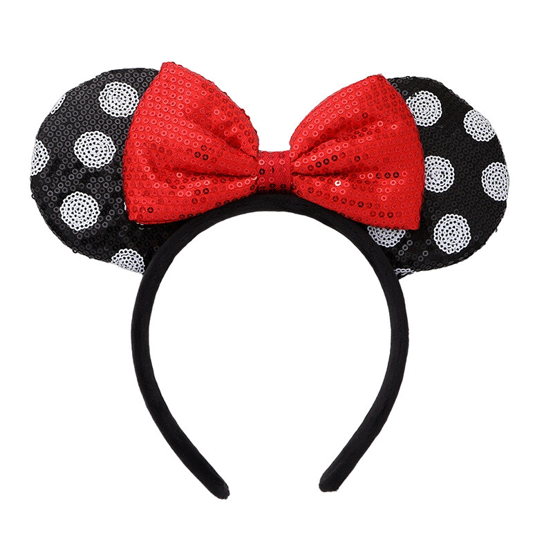 Minnie Mouse Ears Headband Costume Mickey Mouse Fancy Dress Party Spotted Bow