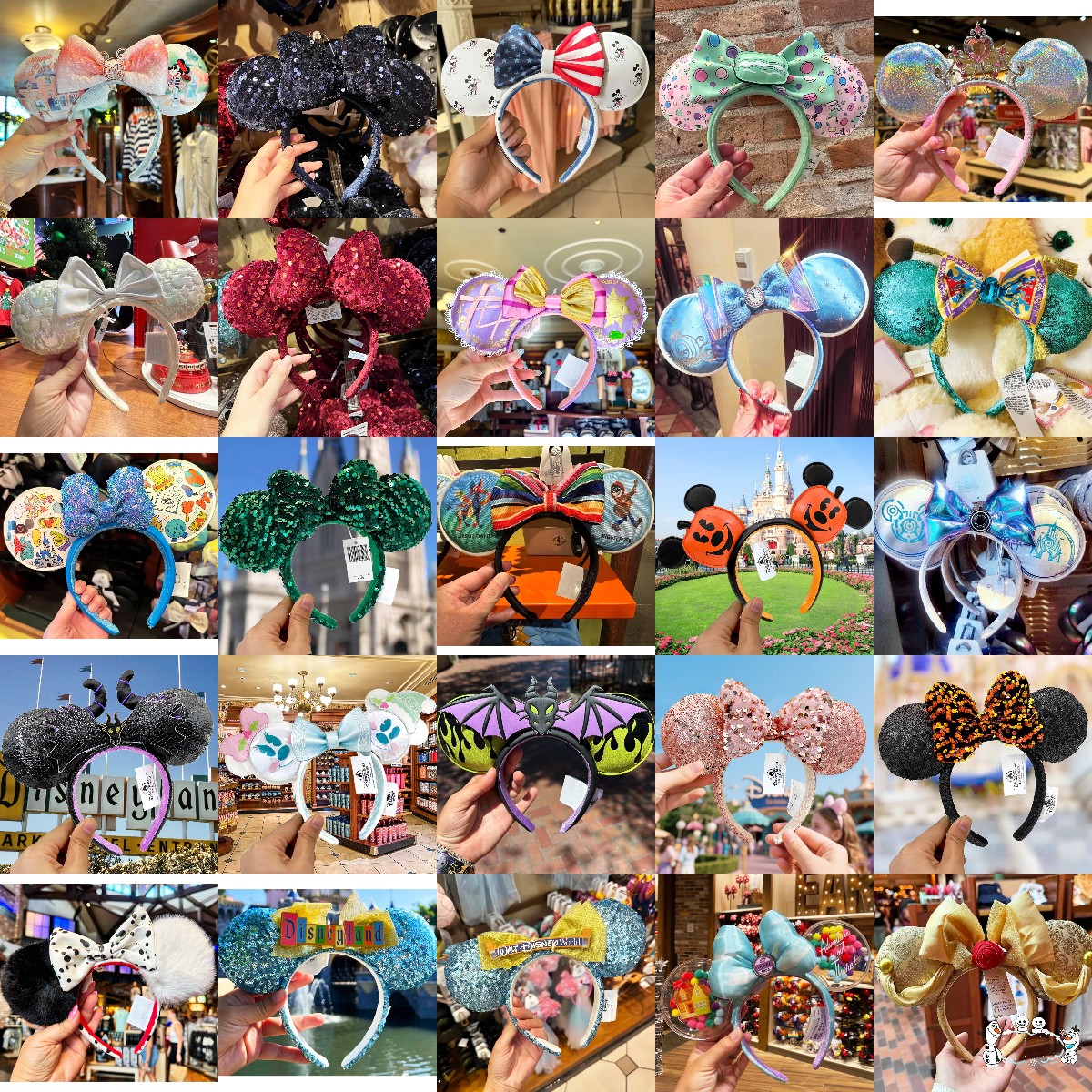230+ Disney- Parks Sequin Minnie Mickey Mouse Ears Magical Bow Headband Gifts