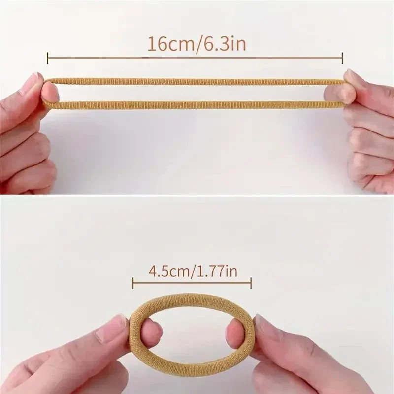 200PCS Nylon Hair Ties Bands Ponytail Holders Hair Accessories for Women Girls