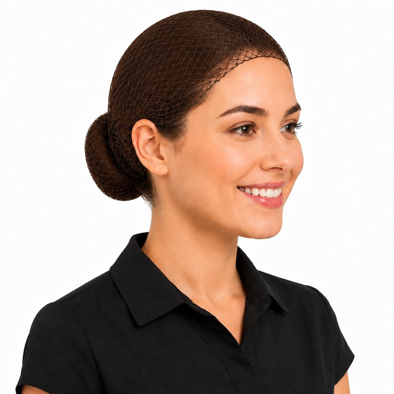 Hair Net Set: 300 Pieces 22-Inch Brown Nets, For Food Service, Bun Making, Ba…