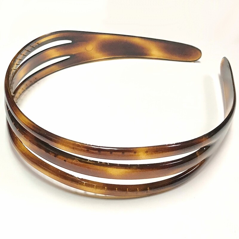 Navarro Hair Accessory Headband Three Layered Open Cut Out Band Made in France
