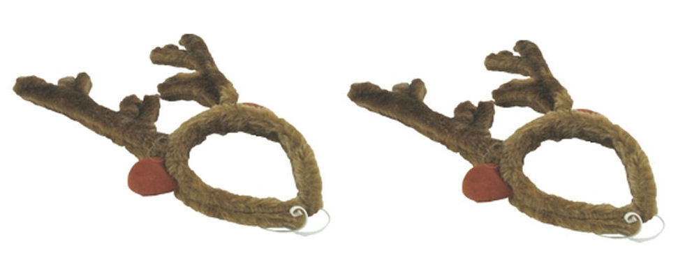 2x Reindeer Antler Headband – Costume Hat Deer Horn Cap – US Seller – Set of 2