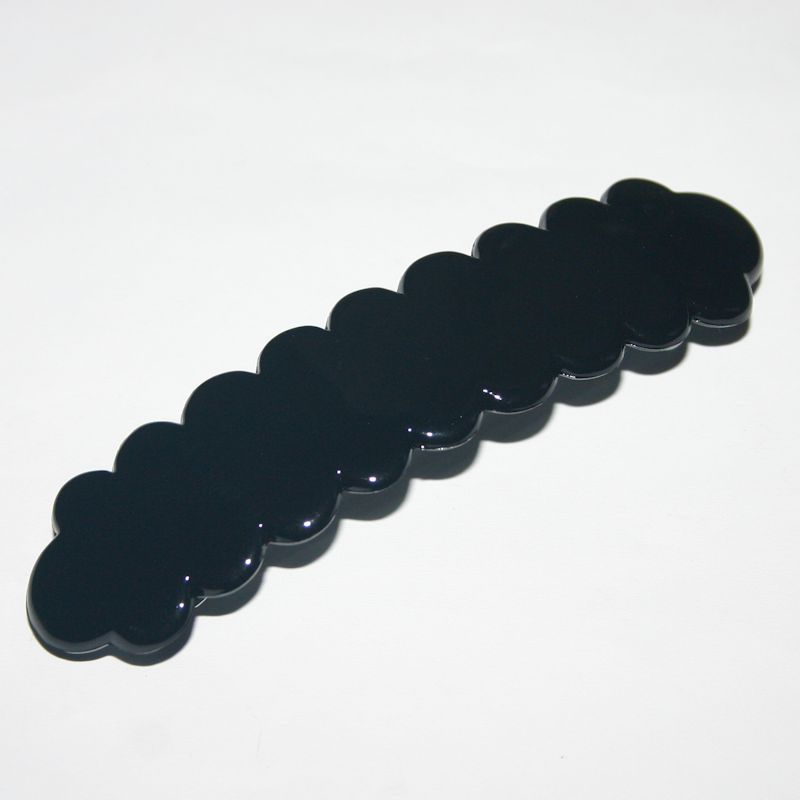 Navarro Barrette Women’s Long Smooth Flat Curved French Hair Clip Made in France