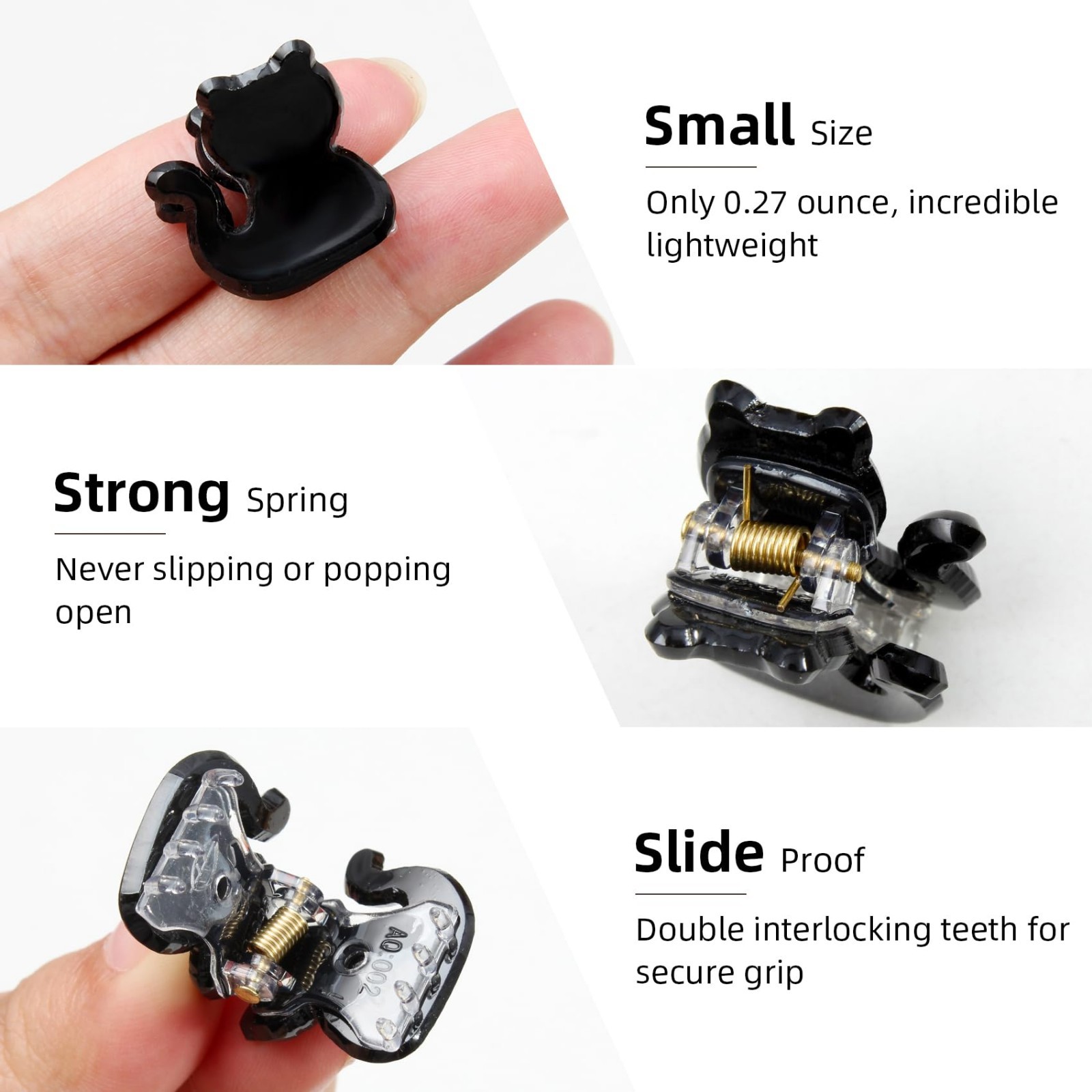 Trendy Mini Hair Claw Clips – Non-Slip Cute Kawaii Hair Claws for Women & Girls