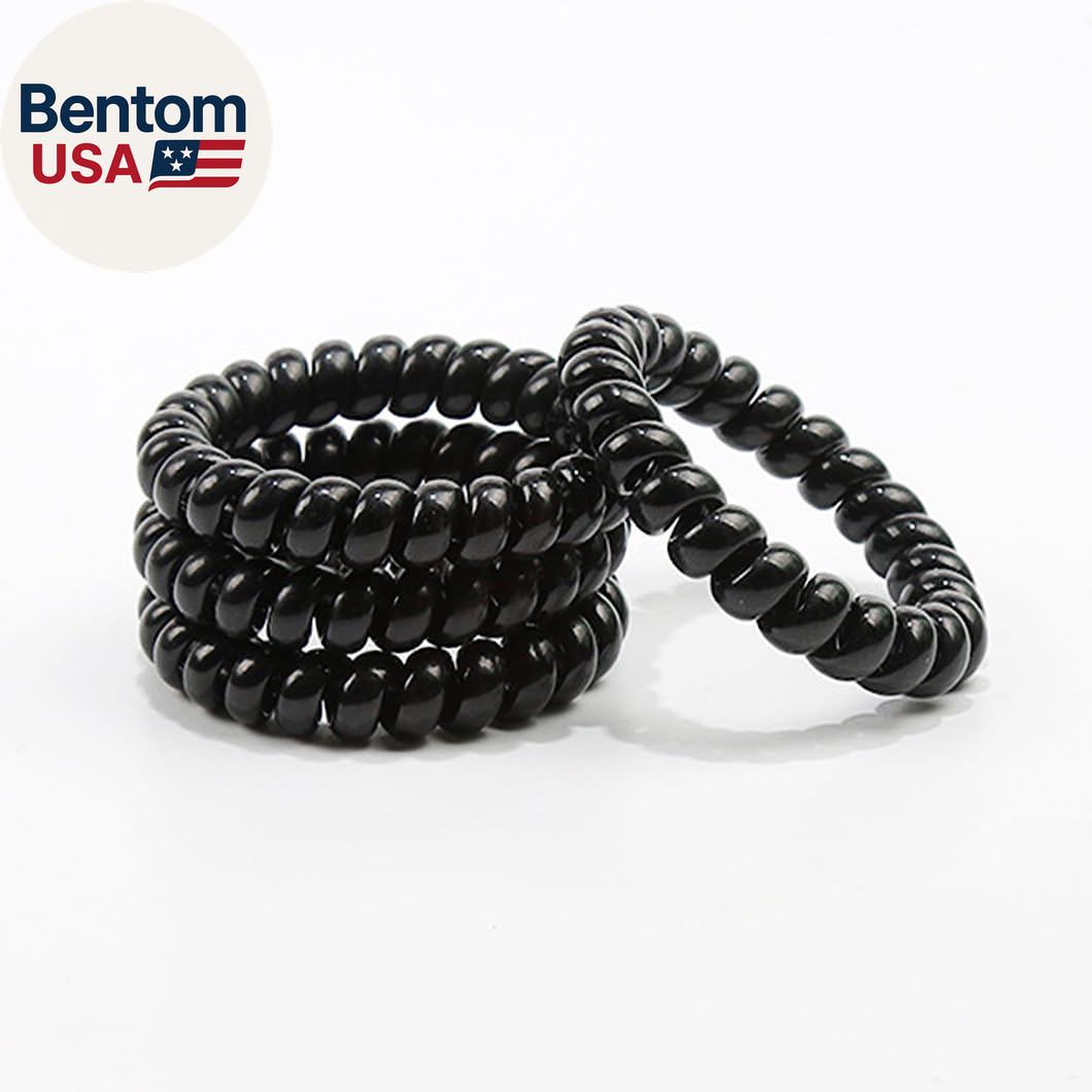 Spiral Hair Ties 20 Pieces Waterproof No Crease Coil Traceless Phone Cord Hair T
