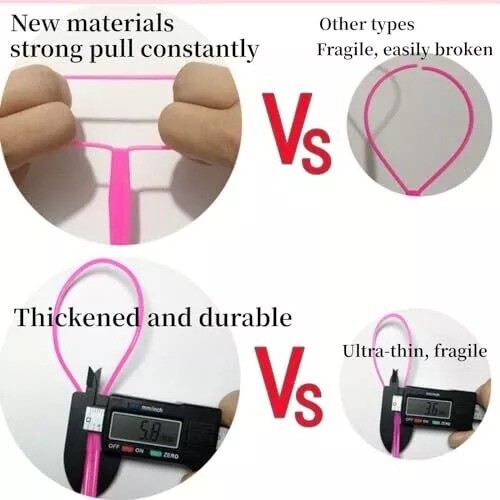 t6Pcs Topsy Tail Hair Tool Set Hair Loop Styling Hair Pull Through Ponytail M…