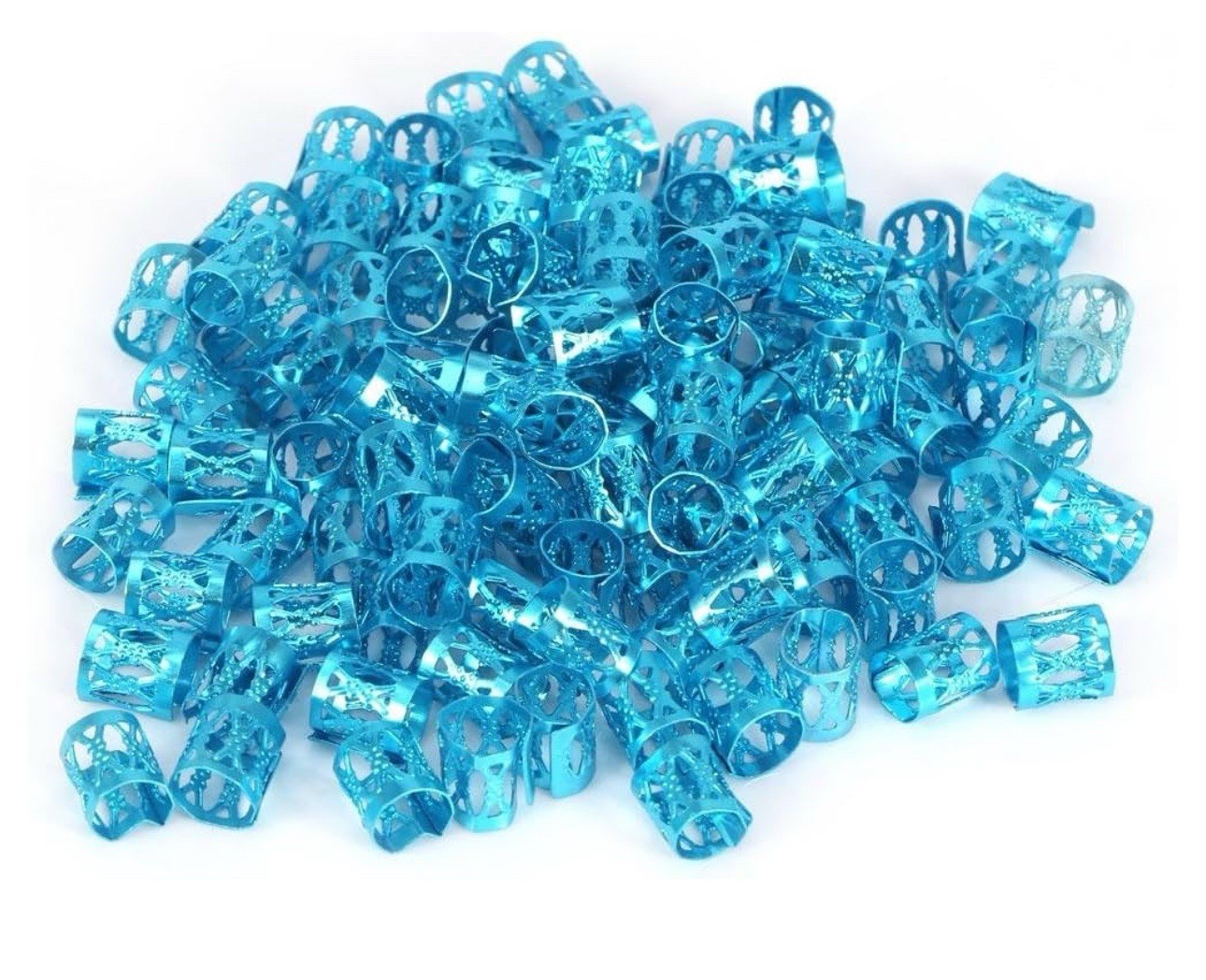 Hair Braid Cuff，95 Pcs Colorful Adjustable Hair Braid Beads Rings Cuff Hair