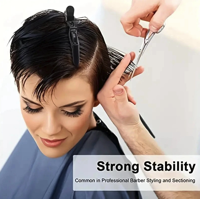 Crocodile Hair Clips Salon Hairdressing Tool Matte Section Claw Clamp Black LOT