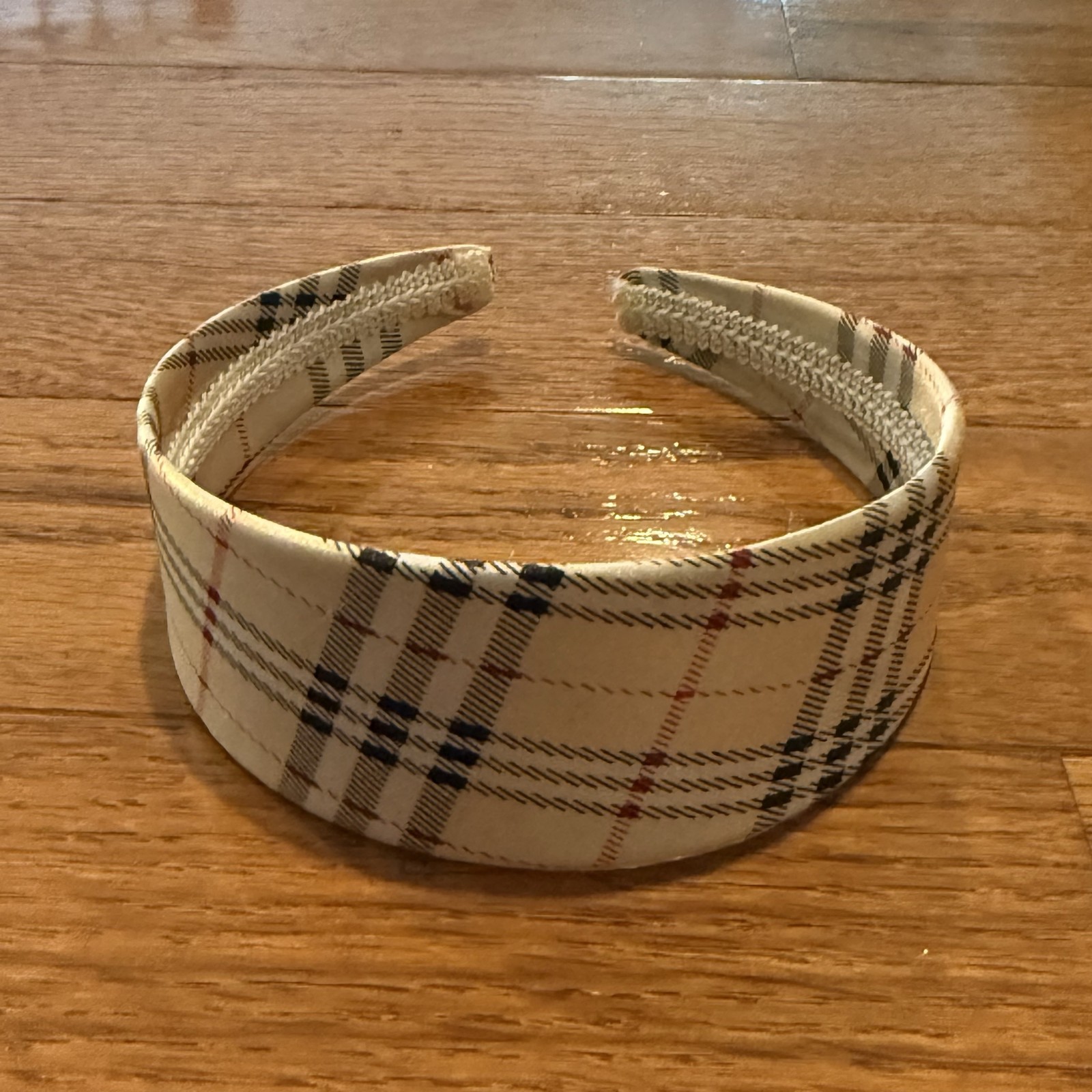 Plaid Fabric Headband Multicolor 1 inch Cotton Preppy Casual Teen Women