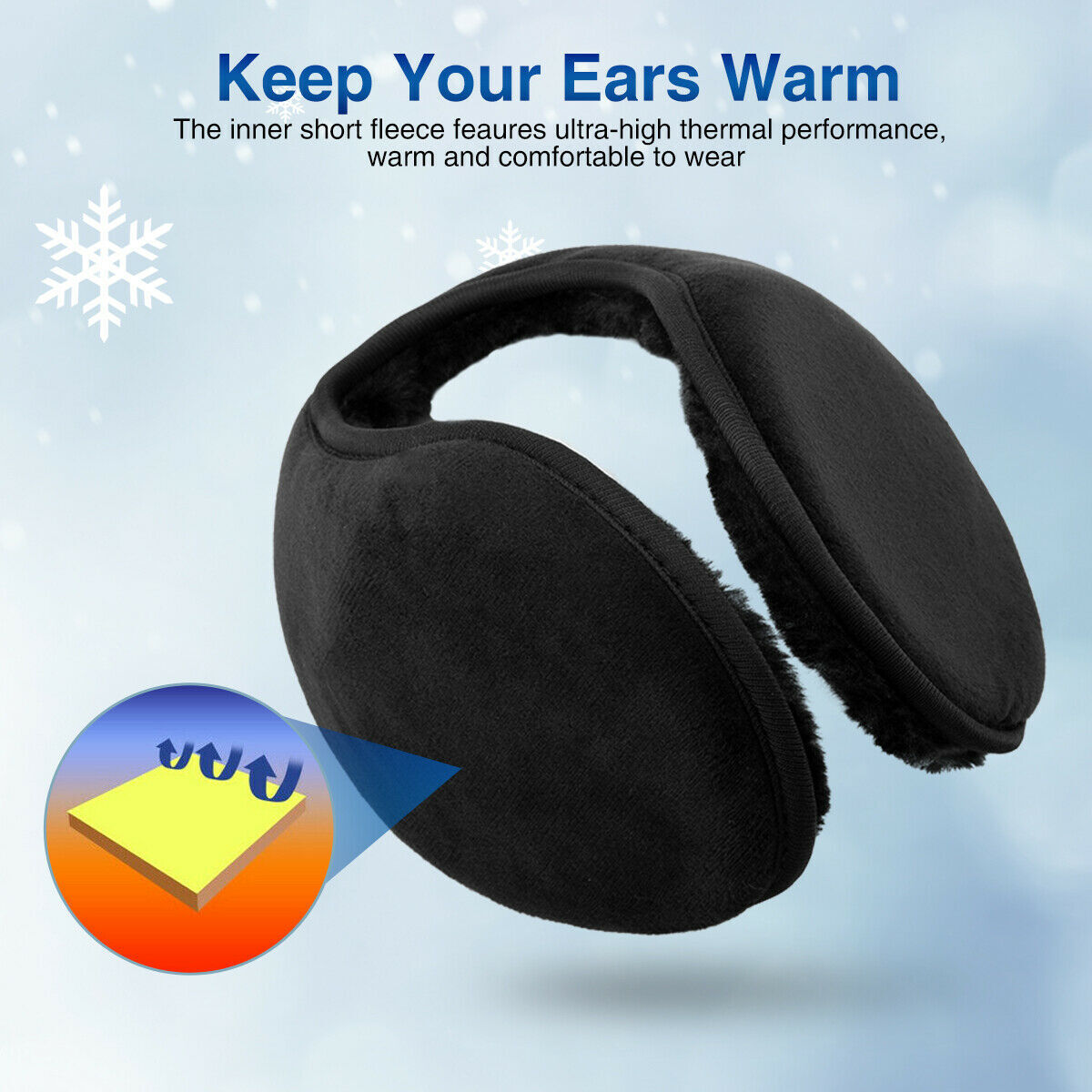 4 Packs Ear Muffs Winter Ear warmers Earwarmer Mens Womens Behind the Head Band