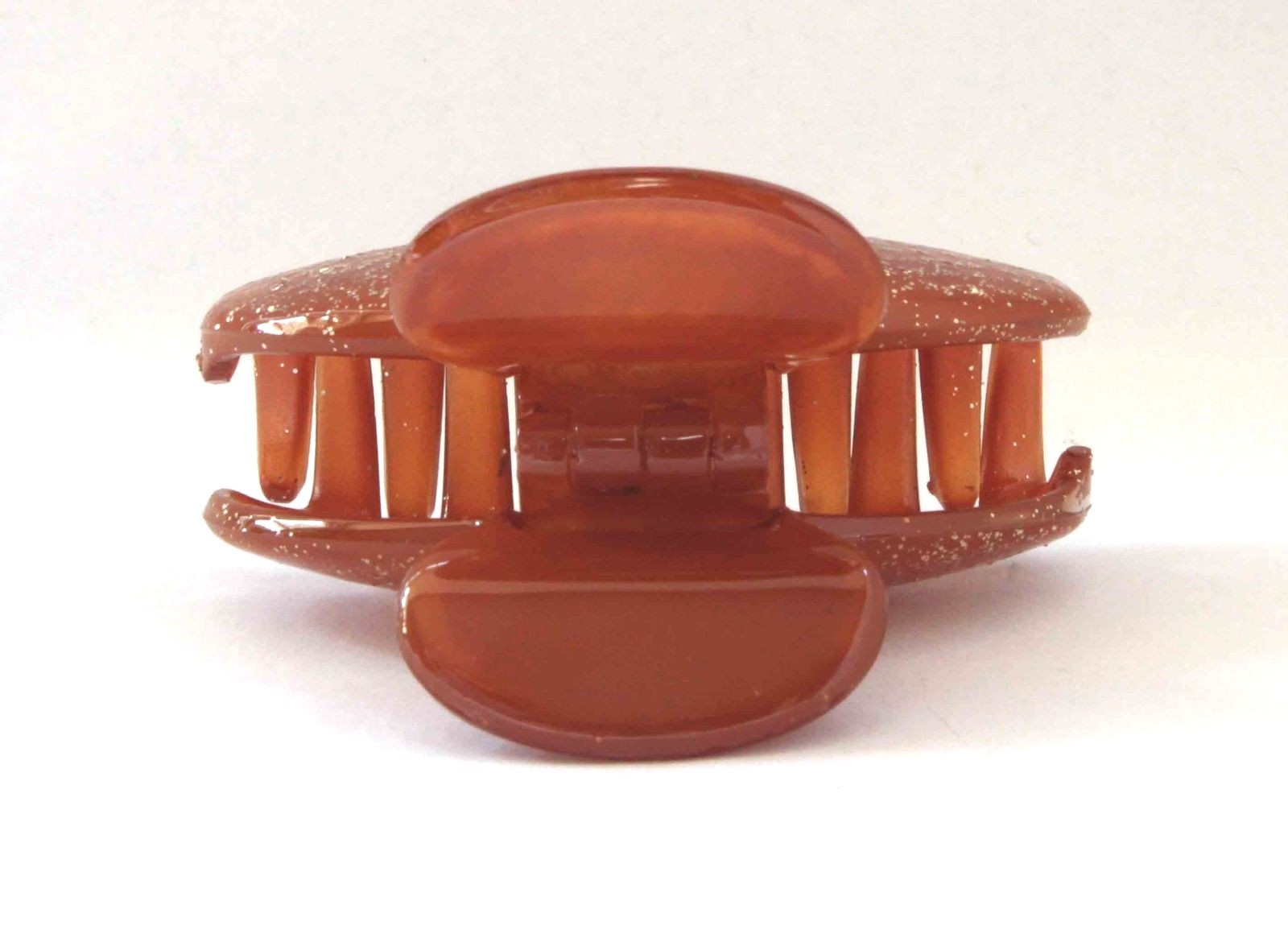 New Designs French Hair Claw 3 Inch Brown Hand-Painted Tortoise Shell Clip C6