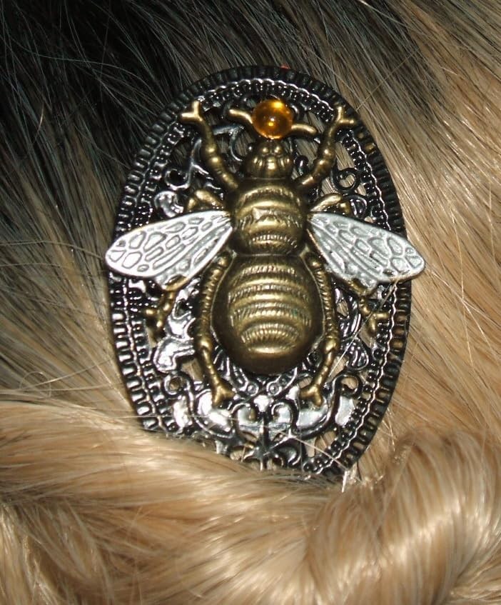 BUMBLE BEE HAIR SIDE COMB Decorative METAL Hair Accessory Ornament