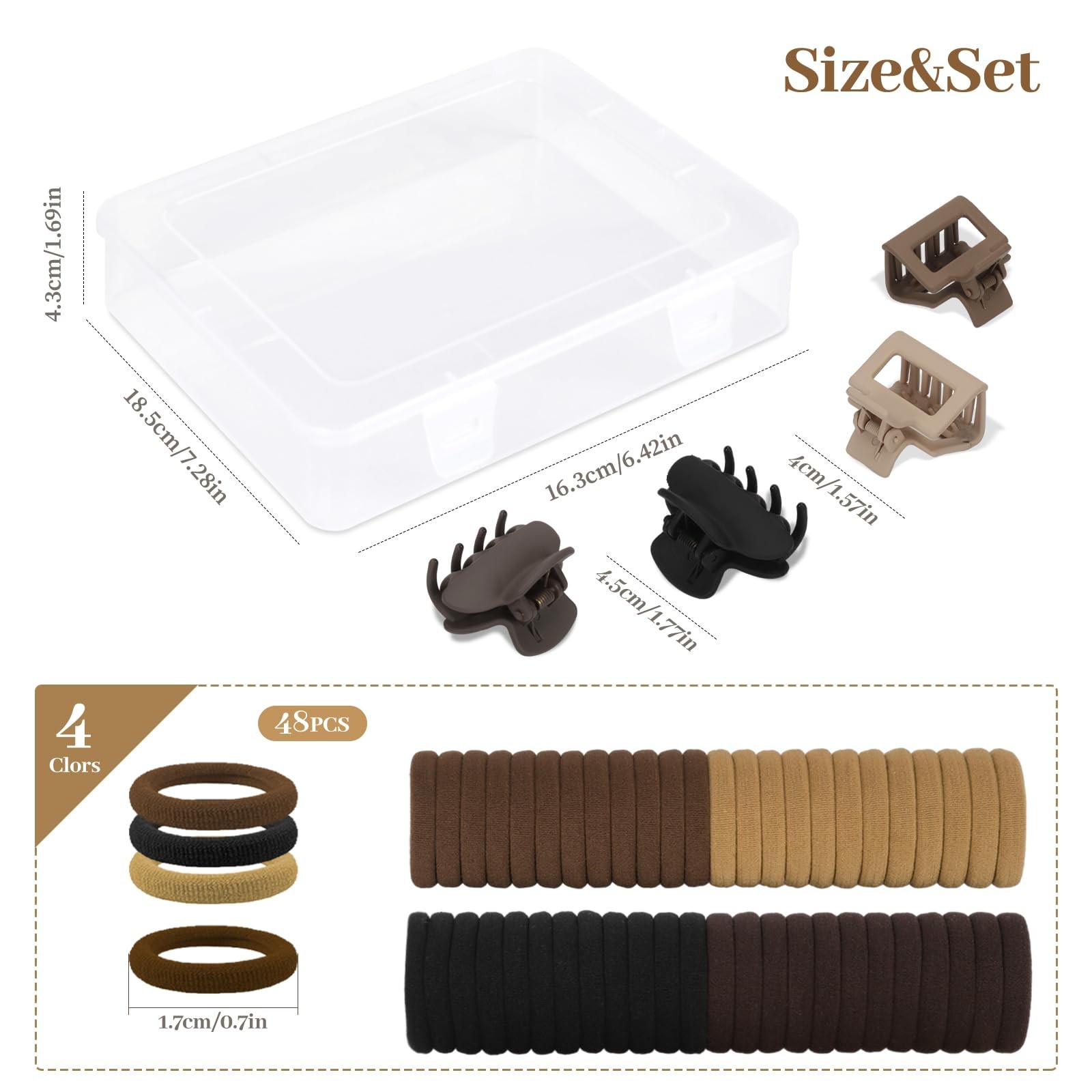 860Pcs Hair Accessories Set for Woman, Bow Clips 1 Count (Pack of 1)