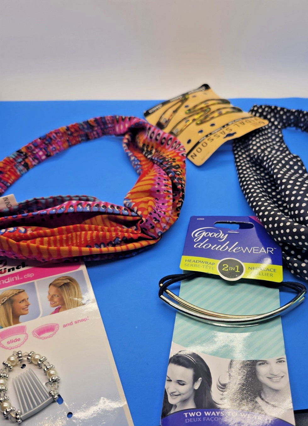 Vintage & Modern Hair Accessory Lot – Butterfly Clips, Bows, Decorative headband