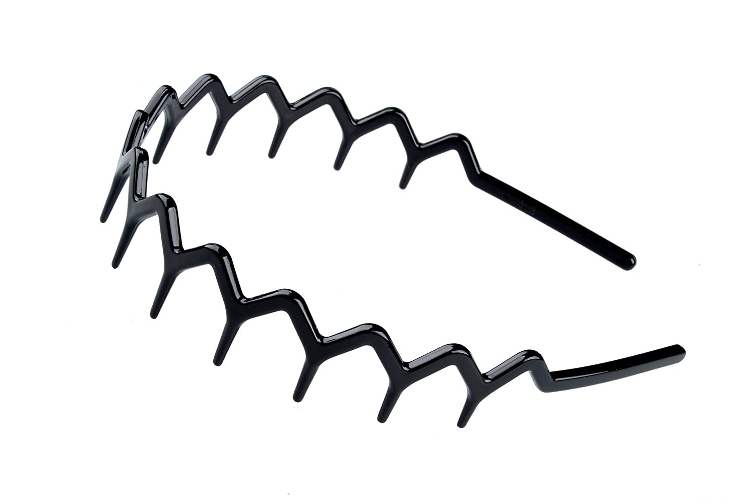 Zig Zag Headbands, Recycled Plastic Wavy Hair Band with Teeth, Headbands for Wom