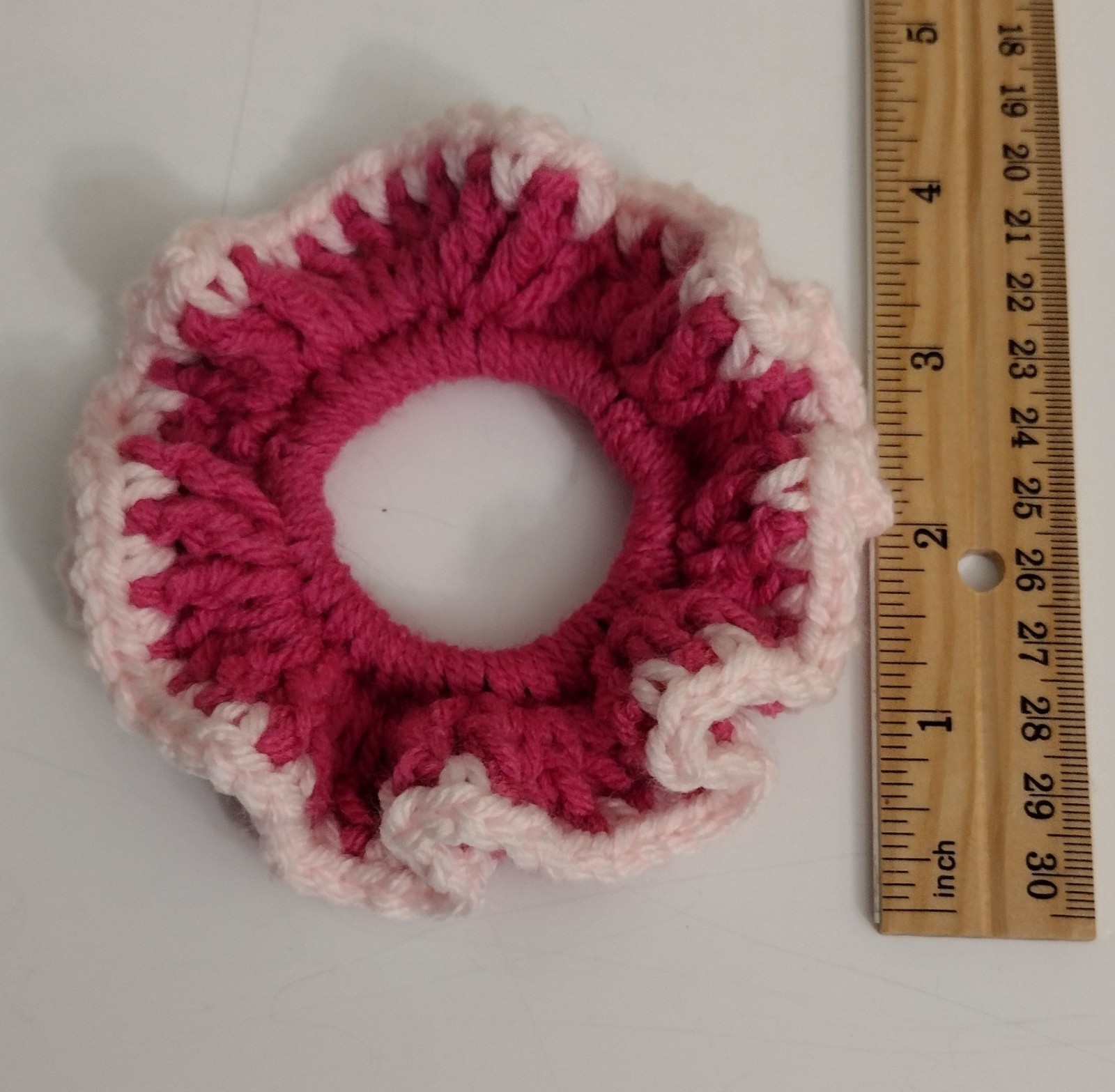 Hair Scrunchie Accessory Handmade Crochet, Various Colors