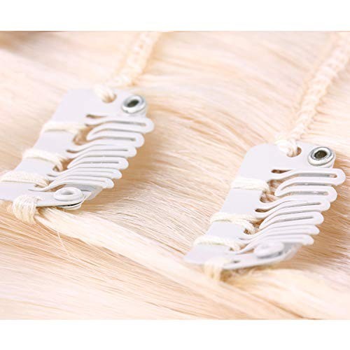 100 Pcs 32mm Hair Extension Clips 6 Teeth Wig Accessories Soft Rubber Metal Snap