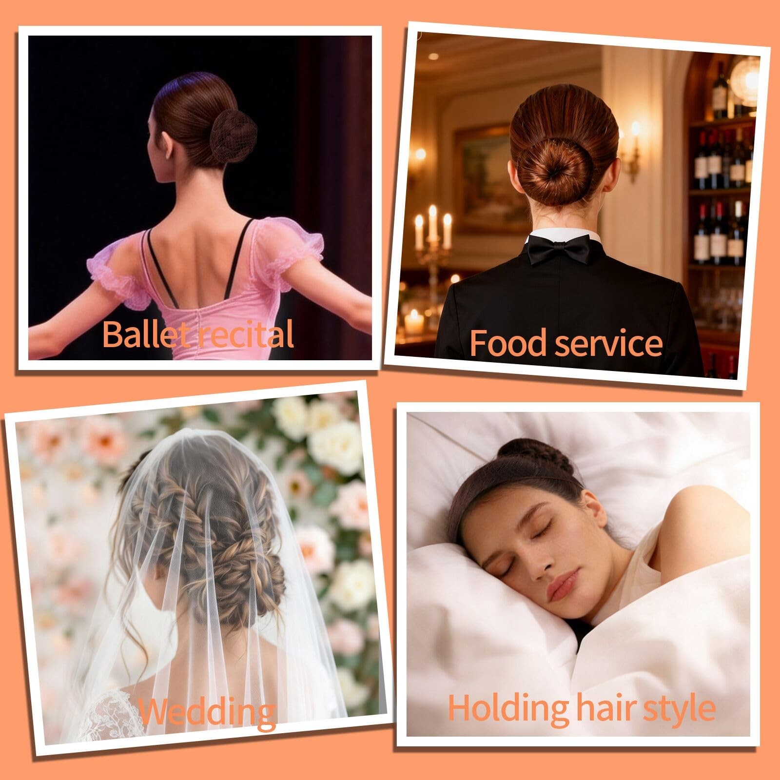 Teenitor Hair Net Set, Includes 20 Pcs 1 Count (Pack of 1), Brown