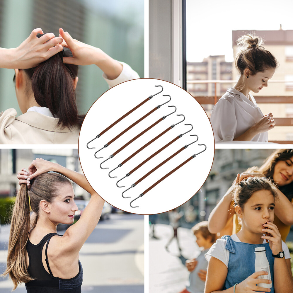 20Pcs hair hook ponytail holder ponytail holder clip hair ties for women Rubber