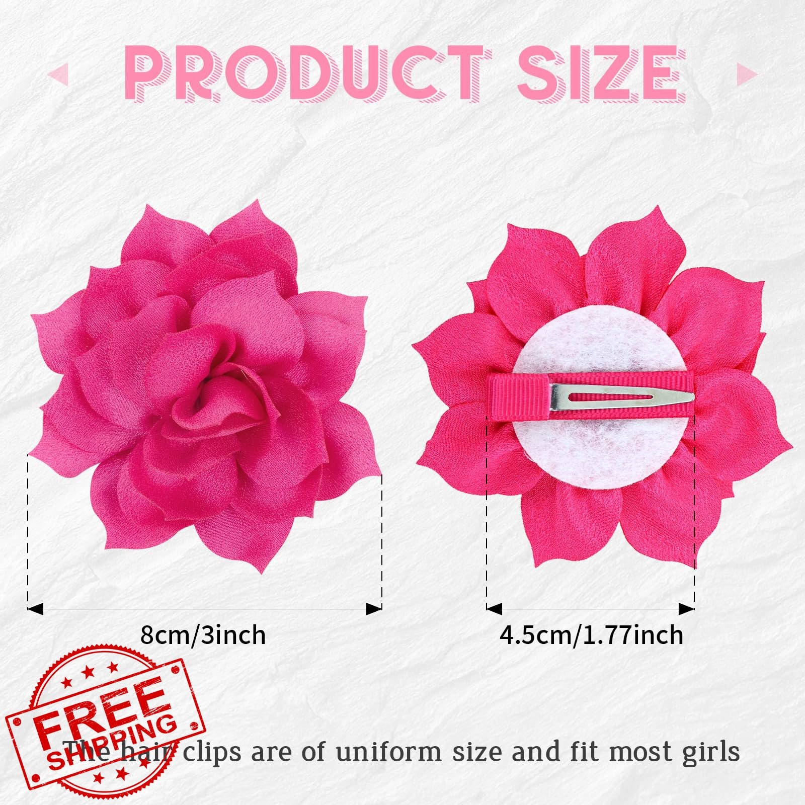 inSowni Hair Clips Lotus Flower Multi-colored 25 Pack