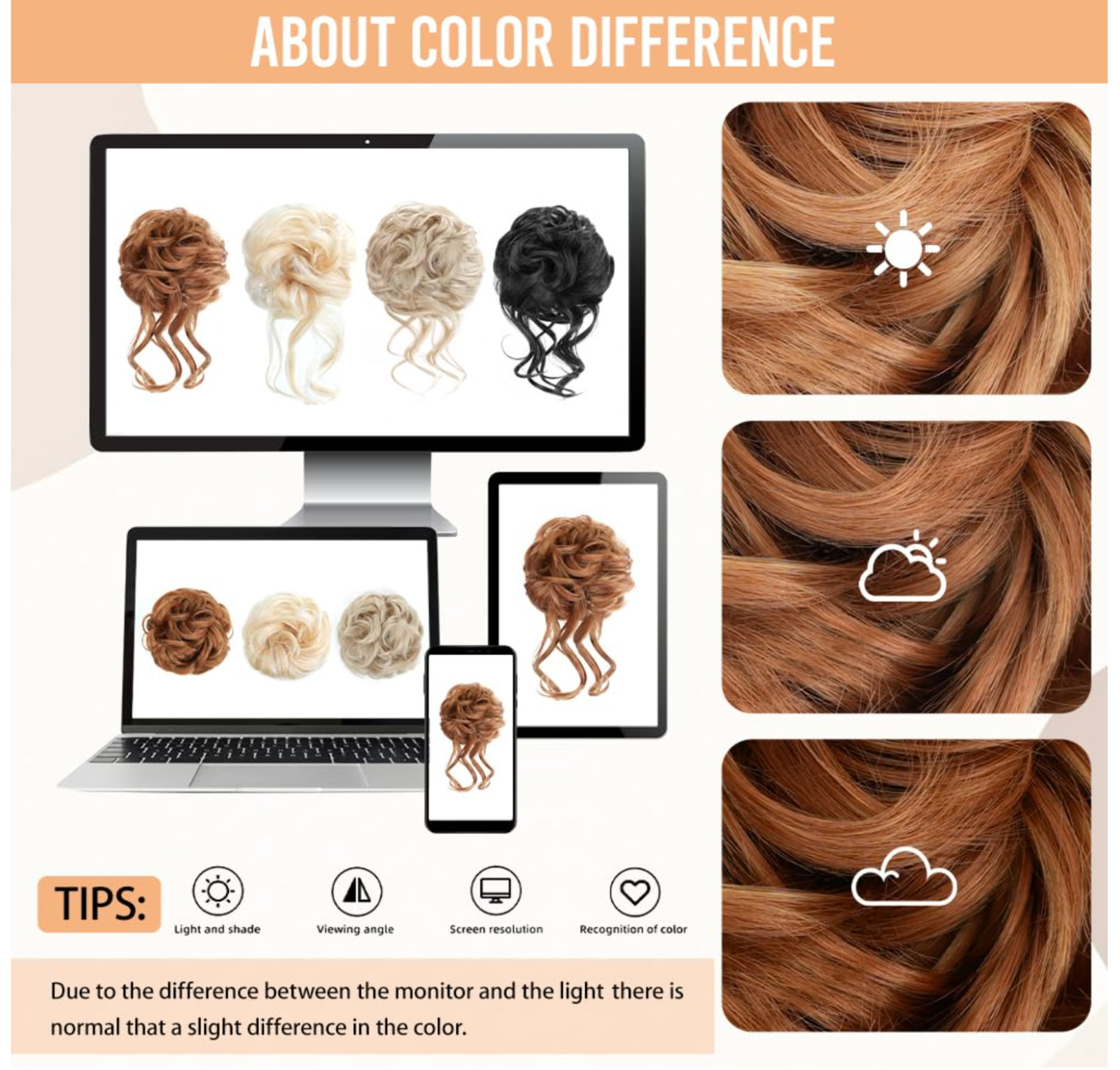Claw Clip Messy Bun Hair Pieces for Women Ponytail 2 Pieces