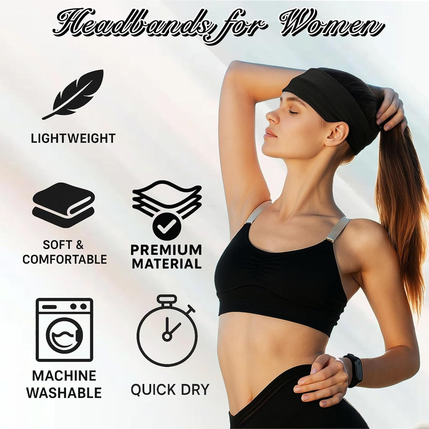 25 Pack Headbands for Women’S Hair Non Slip Multicolor Head Bands Hairbands | So