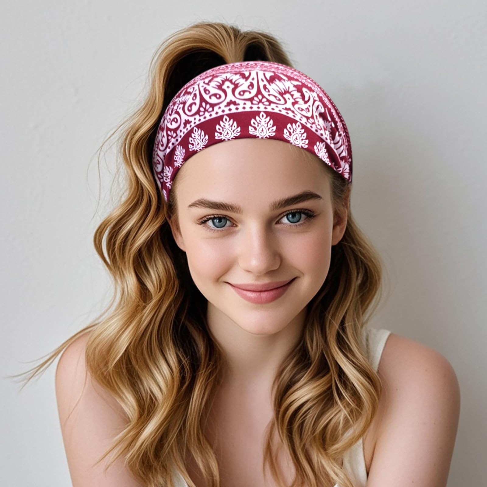HFZRZFH 6 Pack Boho Headbands for Women, 1 Count (Pack of 1), Multi-colored