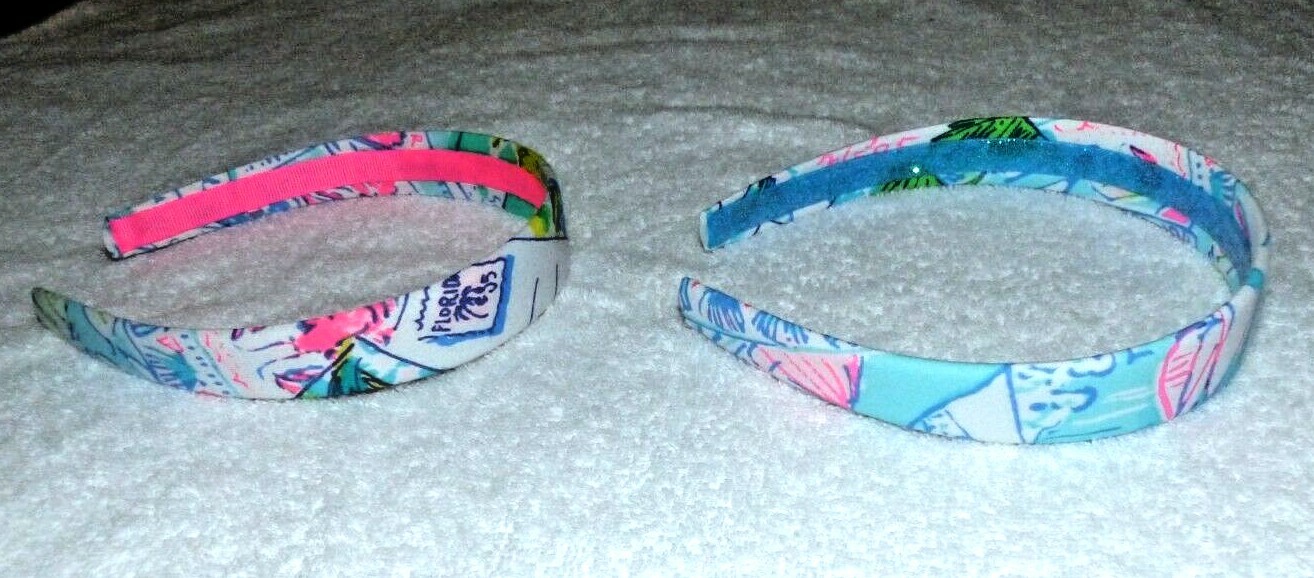 Lilly Pulitzer 1″ Wide Fabric Handmade Headband WISH YOU WERE HERE Brand New!