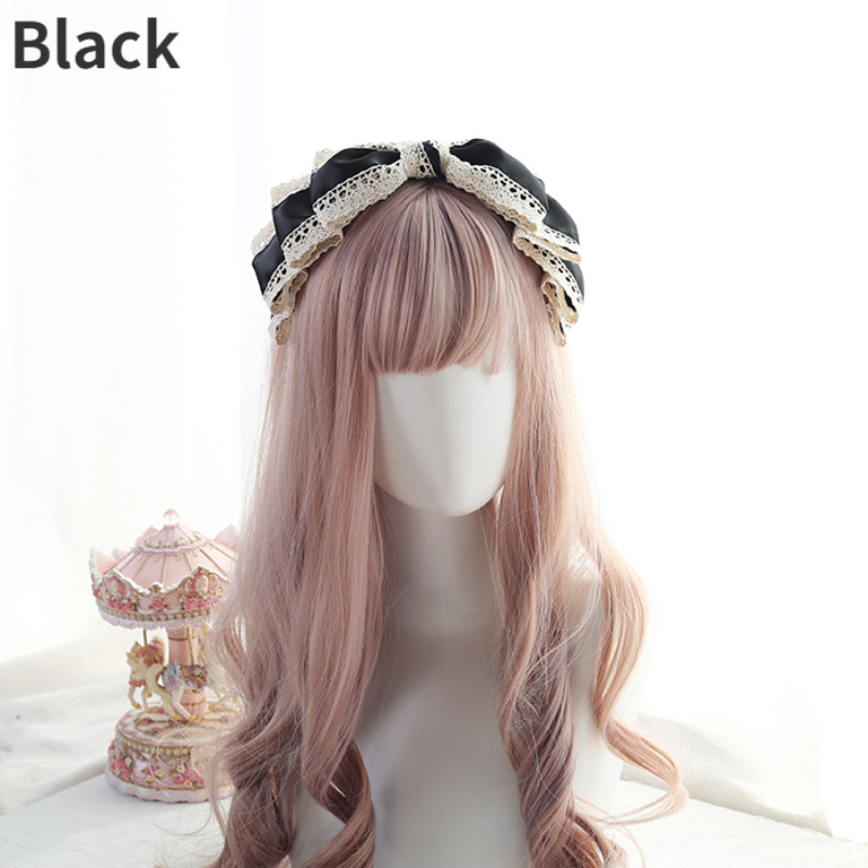 Princess Girl Lolita Headband Headwear Gothic Headdress Bowknot Hair Accessory