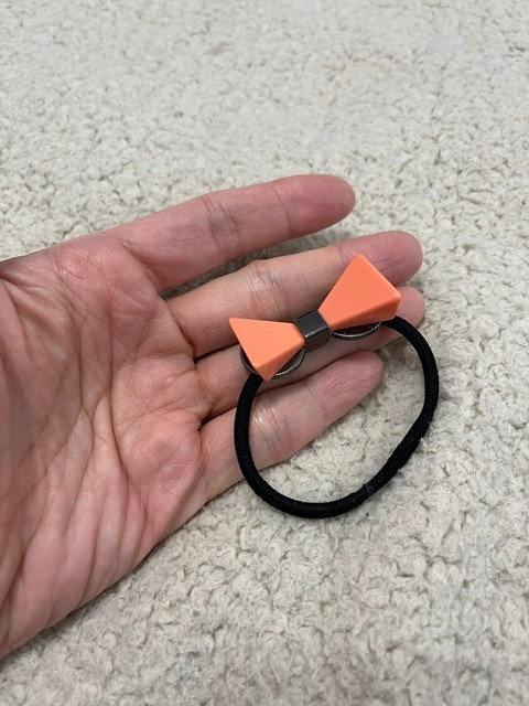 Marc Jacobs Bow Peach color Ponytail holder Hair Excellent