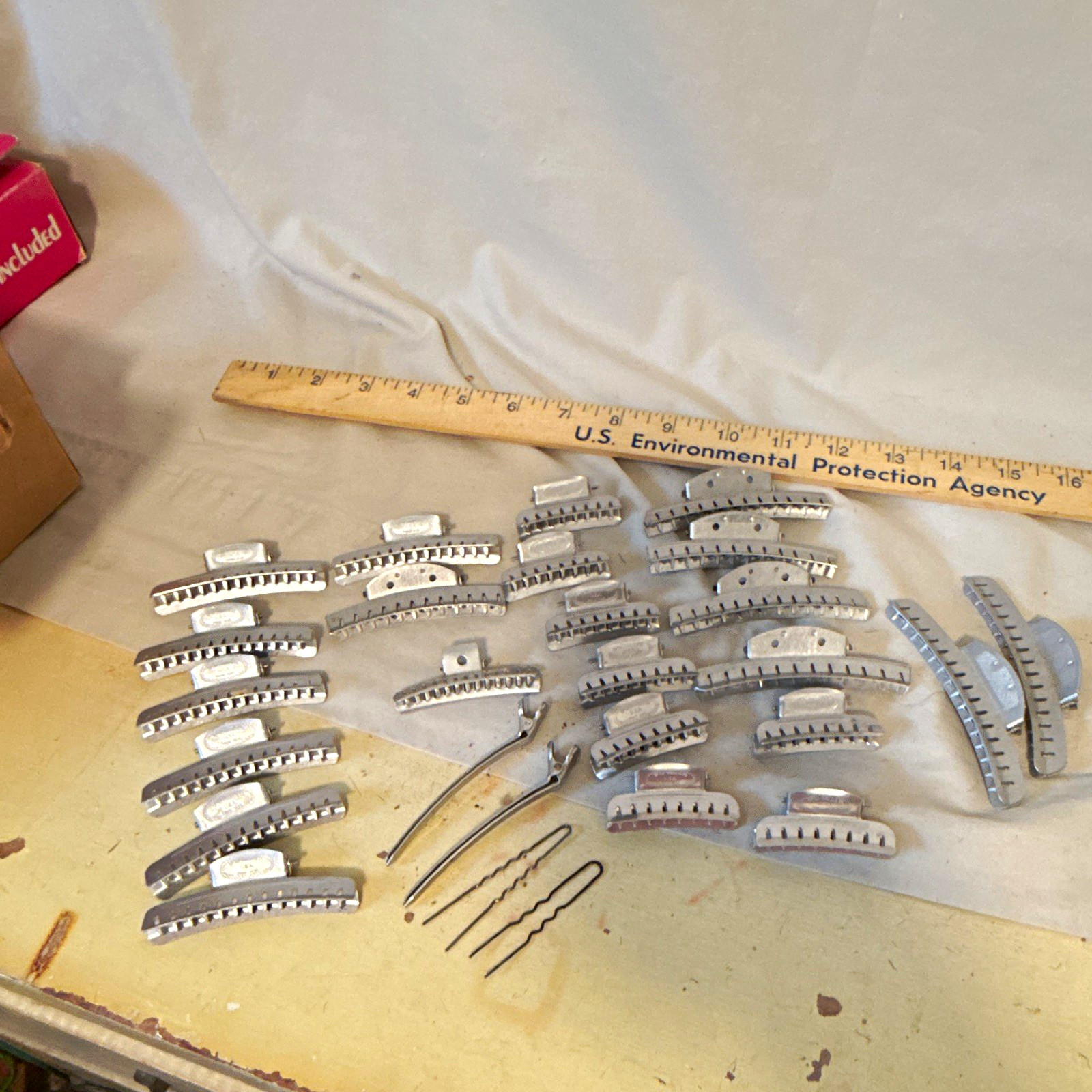 Women’s Silver Metal Hair Clip Lot, Silver Tone Metal Clip Vintage