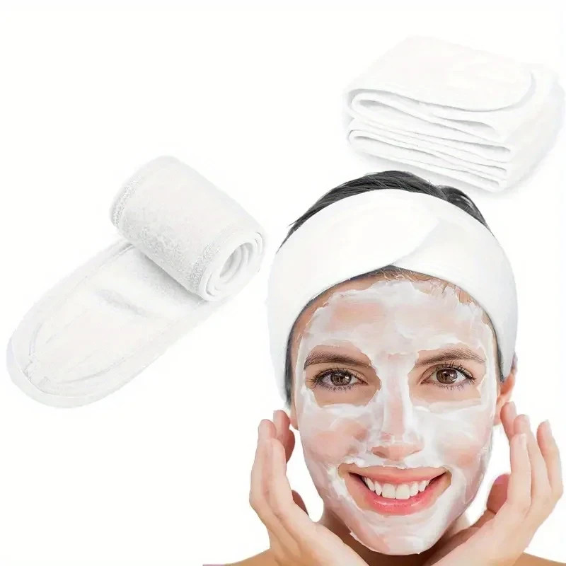 Spa Facial Headband Makeup Hair Band Adjustable Soft Skincare Face Wash