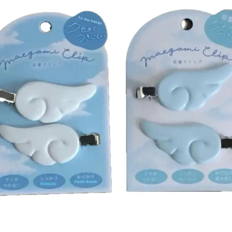 1Pair Cute Sweet Japanese Style Y2K Angel Wing Hair Clip Hairpin Barrettes