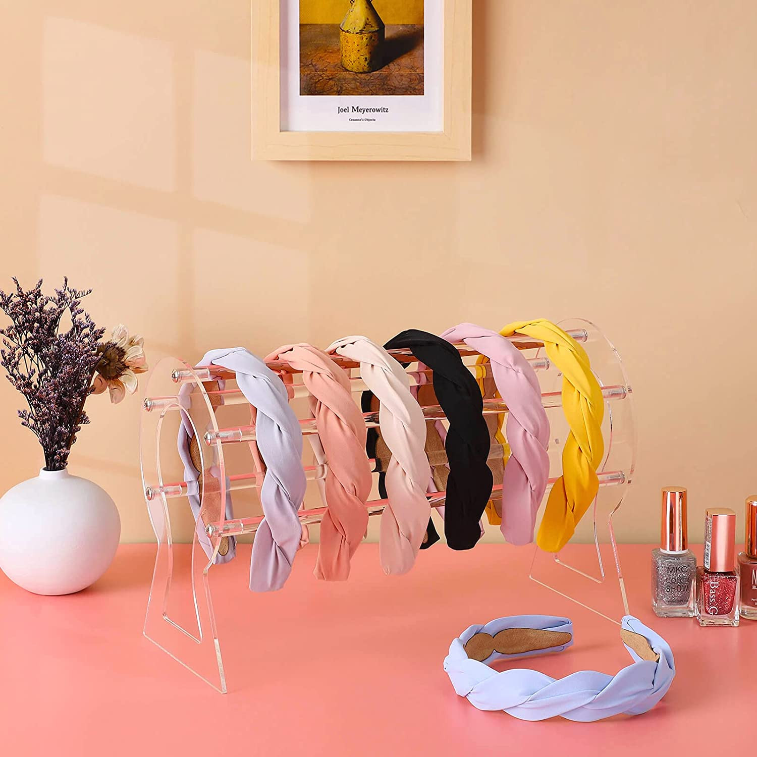 Headband Holder, Clear Headband Organizer, Acrylic Hair Hoop Display
