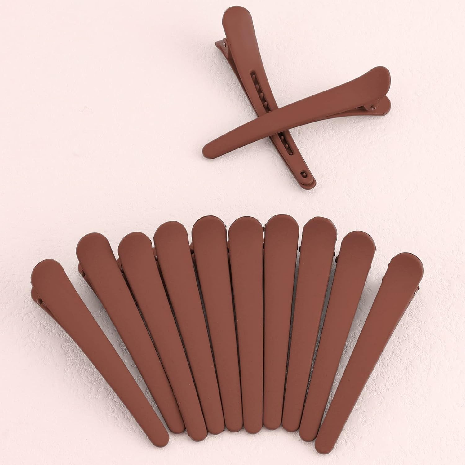 Hair Clips for Styling, 12 Pcs Non-Slip Colorful Plastic Duckbill Alligator Hai