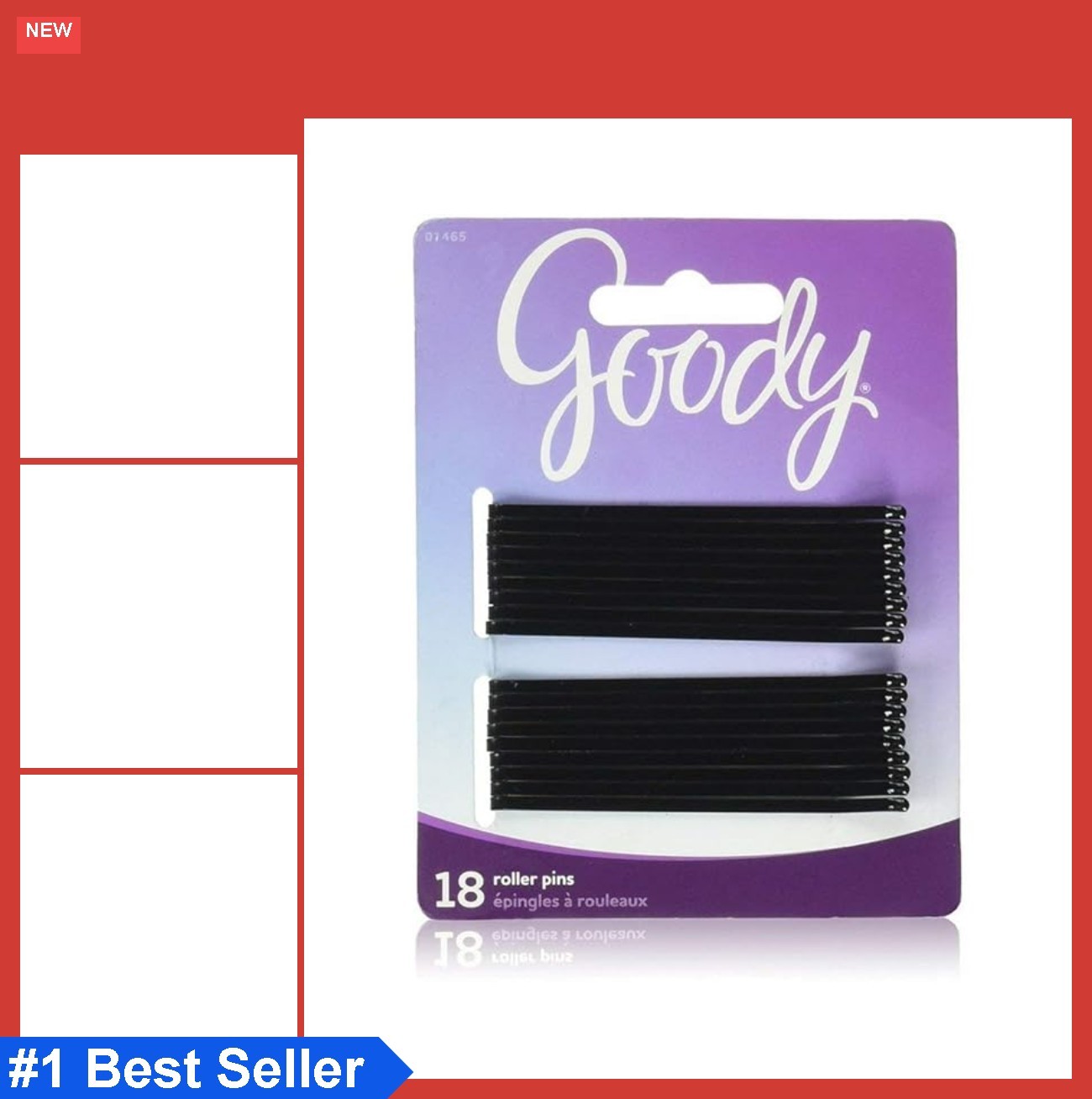 Hair Pins Black 3 Inch 36 Count Roller Pins for Styling All Hair Types