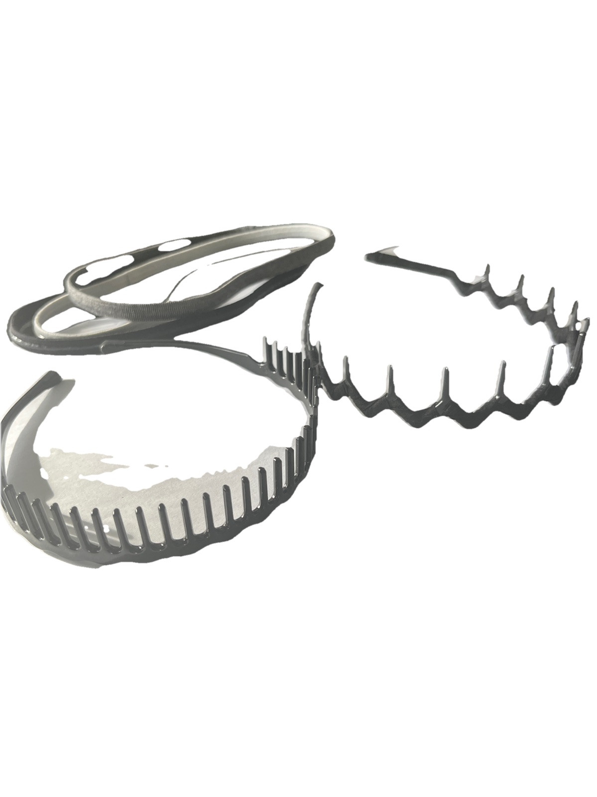 5 Pcs Zig Zag Headbands Hair Comb Headband Wavy Shape Elastics Headband Unisex