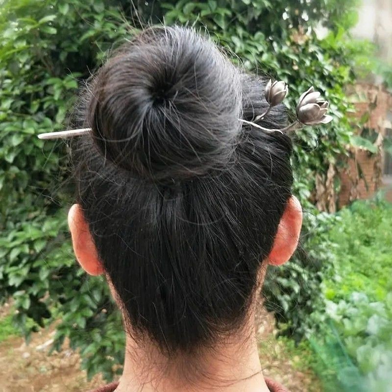 New Chinese Style Vintage Magnolia Hairpin Ethnic Hanfu Qipao Accessory