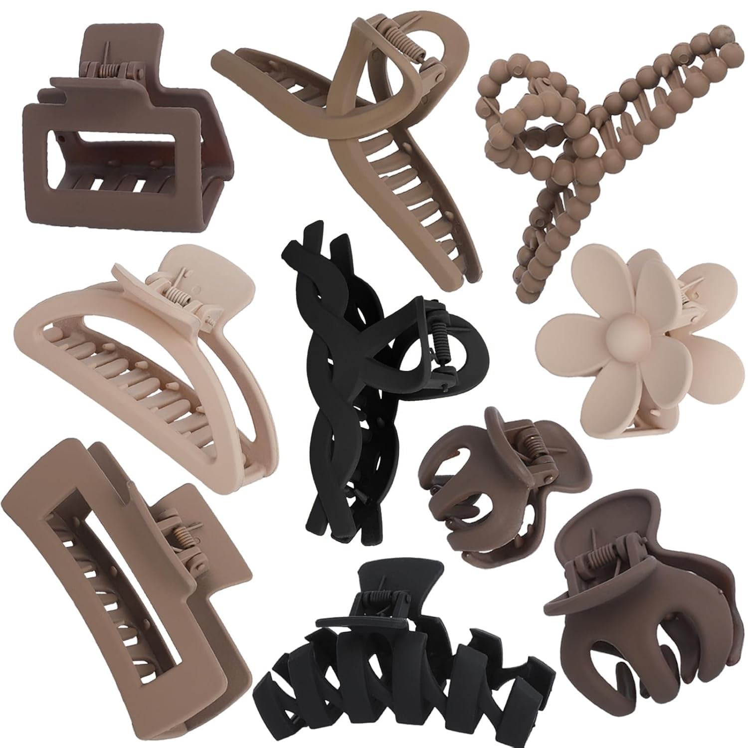 10PCS Non-Slip Hair Clips Jaw for 1 Count (Pack of 10), Multicolor3