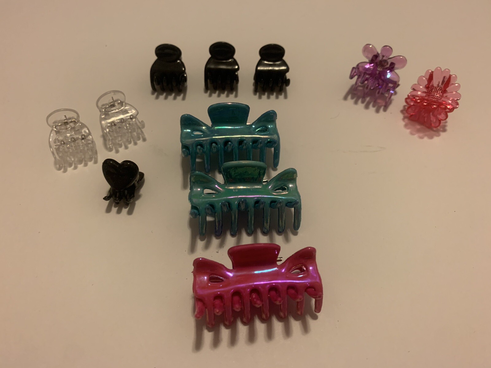 Y2K Vintage Mini Hair Clips Claws Heart Flower Festival Hair Accessories 11